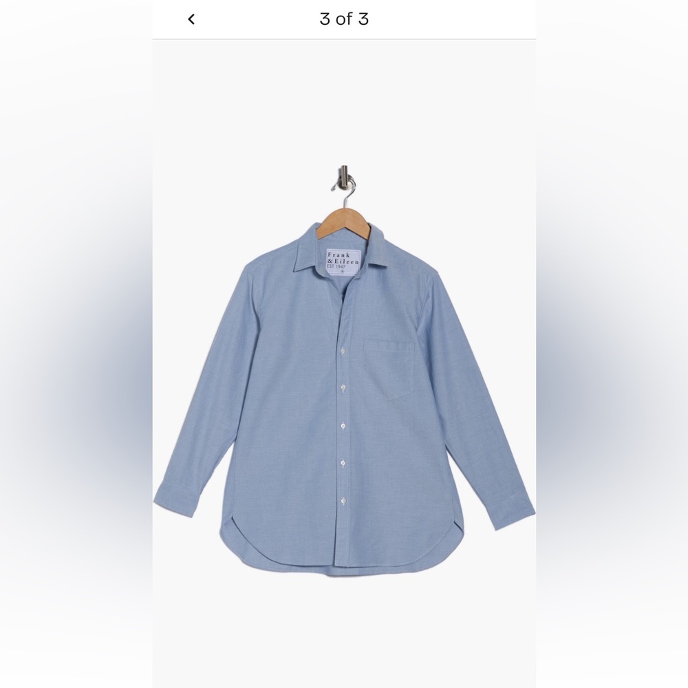 Frank & Eileen Light Blue Long-Sleeve Button-Up Shirt - Picture 3 of 3